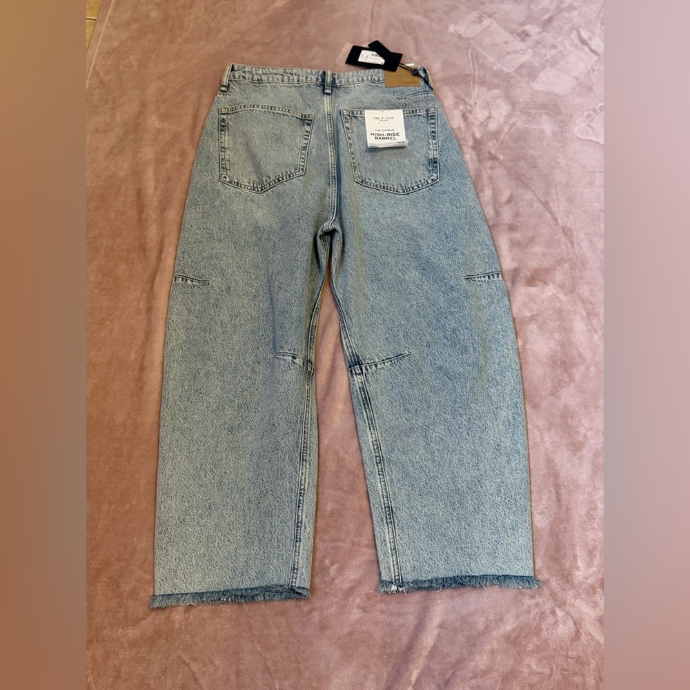 NWT rag & bone Charlie High-Rise Barrel Jeans size 29 - Picture 2 of 9